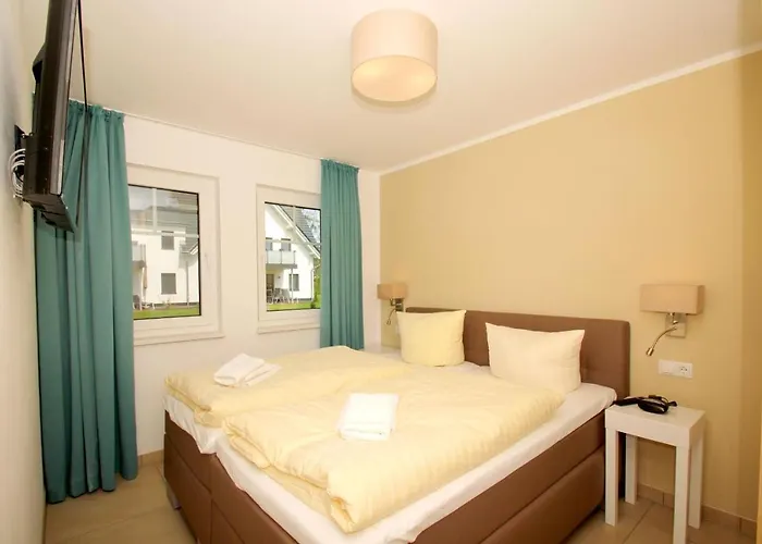 Апартаменты Rex Rugia 11-2 Mit Sauna- Und Schwimmbadnutzung Im Ahoi Sellin Лоббе